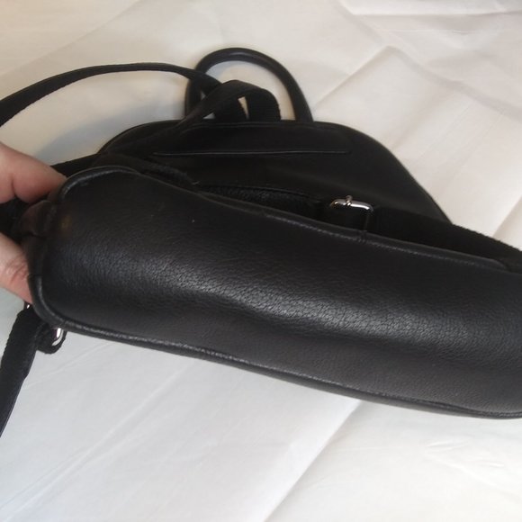 Jack Georges leather backpack leather beautiful  striped interior main image 8